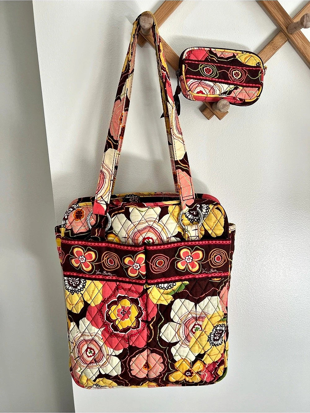 Vera Bradley Buttercup Tote & Coin Pouch